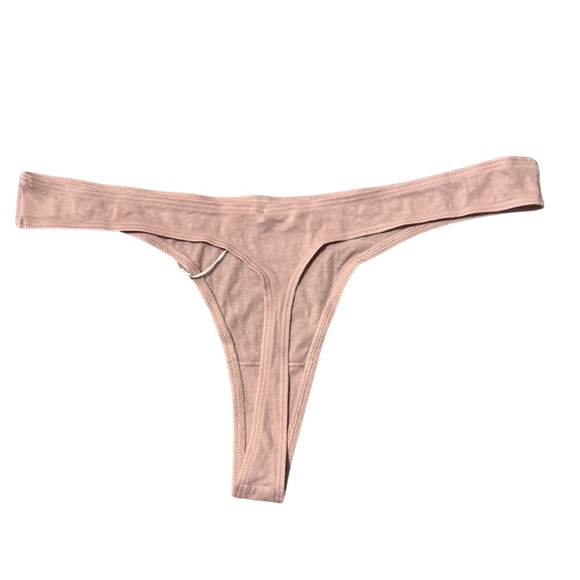 Skin Worldwide Graysen High Cut Thong Panty, Pink Clay, Size XL - Picture 2 of 4